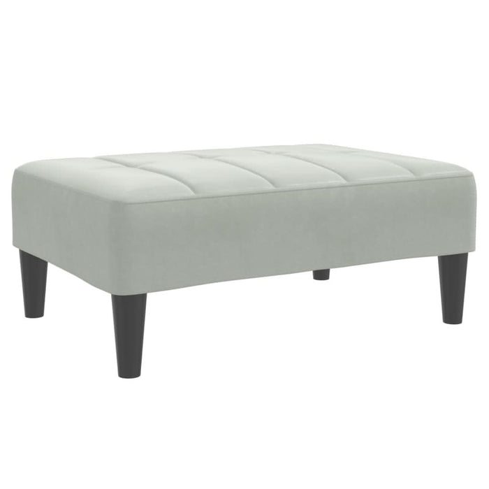 Taburet, gri deschis, 77x55x31 cm, catifea - WALTI WALTI