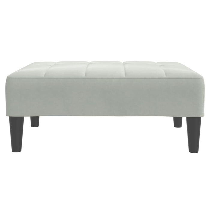 Taburet, gri deschis, 77x55x31 cm, catifea - WALTI WALTI