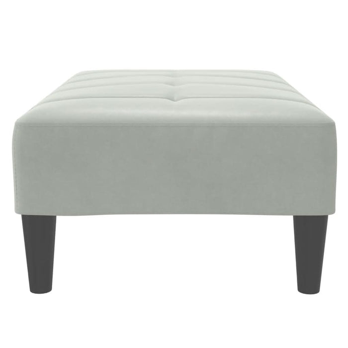 Taburet, gri deschis, 77x55x31 cm, catifea - WALTI WALTI