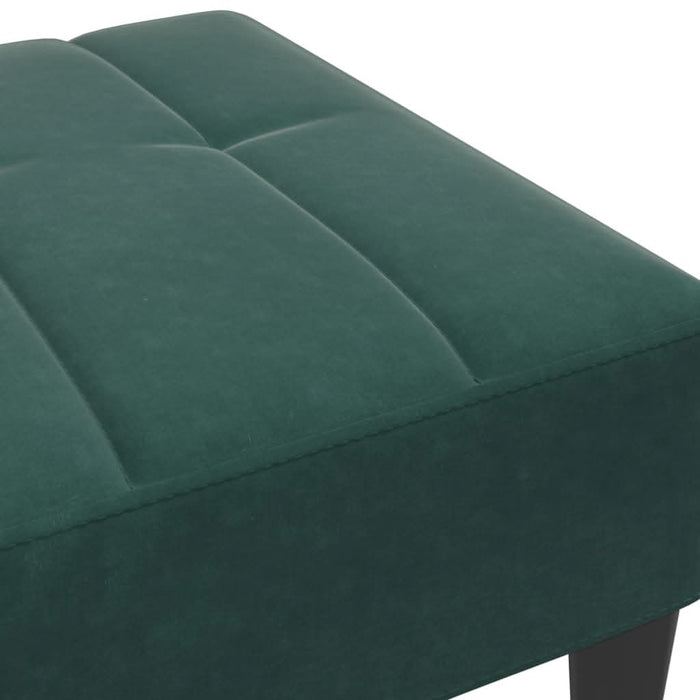 Taburet, verde închis, 77x55x31 cm, catifea - WALTI WALTI
