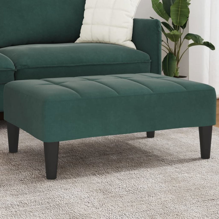 Taburet, verde închis, 77x55x31 cm, catifea - WALTI WALTI