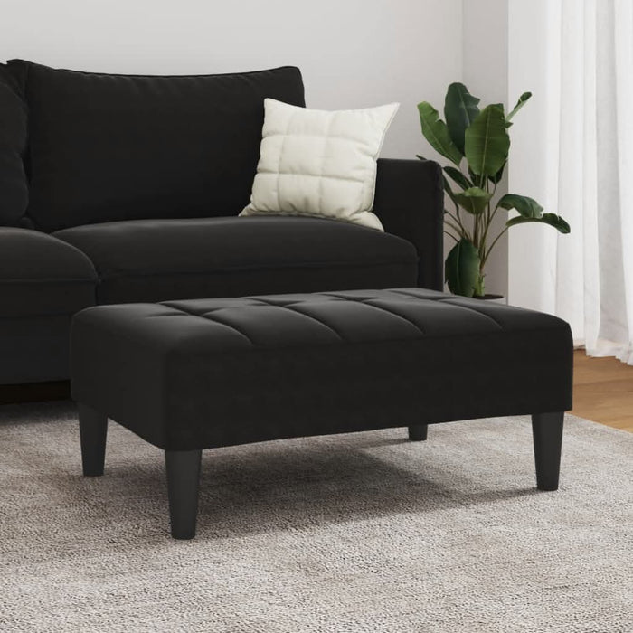 Taburet, negru, 77x55x31 cm, catifea - WALTI WALTI