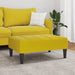 Taburet, galben, 77x55x31 cm, catifea - WALTI WALTI