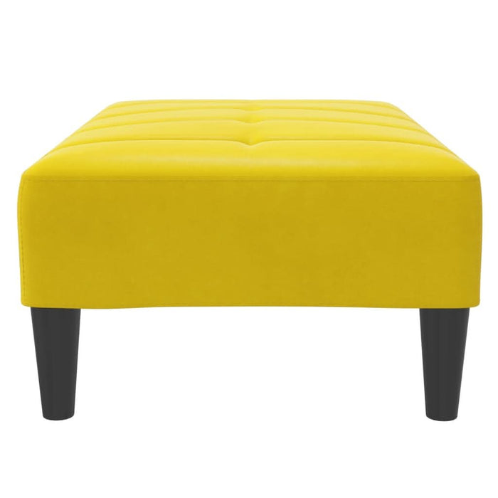 Taburet, galben, 77x55x31 cm, catifea - WALTI WALTI