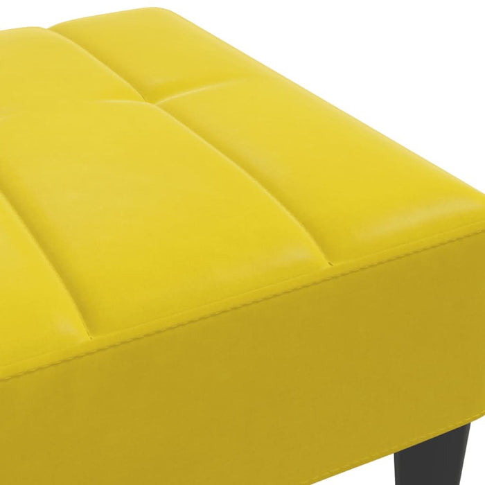 Taburet, galben, 77x55x31 cm, catifea - WALTI WALTI