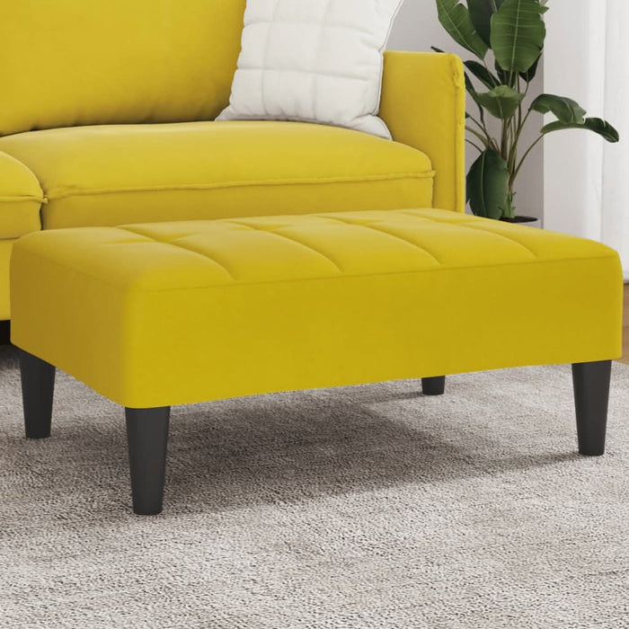 Taburet, galben, 77x55x31 cm, catifea - WALTI WALTI