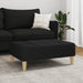 Taburet, negru, 77x55x31 cm, material textil - WALTI WALTI