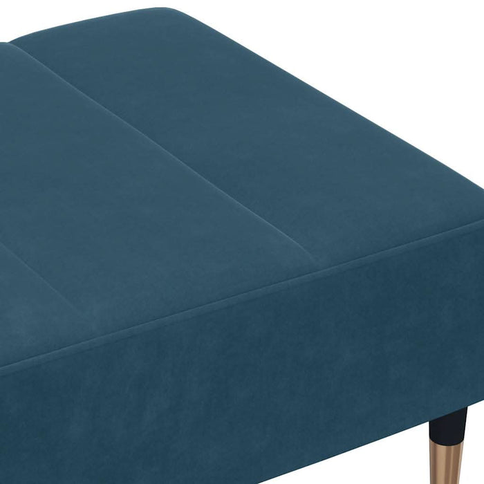 Taburet, albastru, 77x55x31 cm, catifea - WALTI WALTI