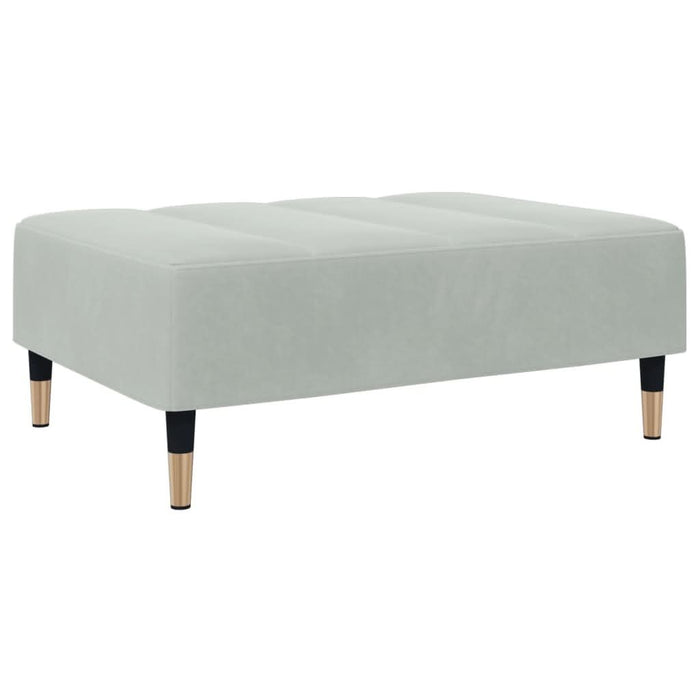 Taburet, gri deschis, 77x55x31 cm, catifea - WALTI WALTI