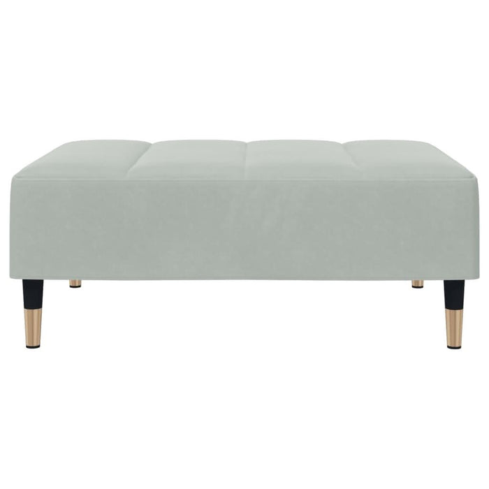 Taburet, gri deschis, 77x55x31 cm, catifea - WALTI WALTI
