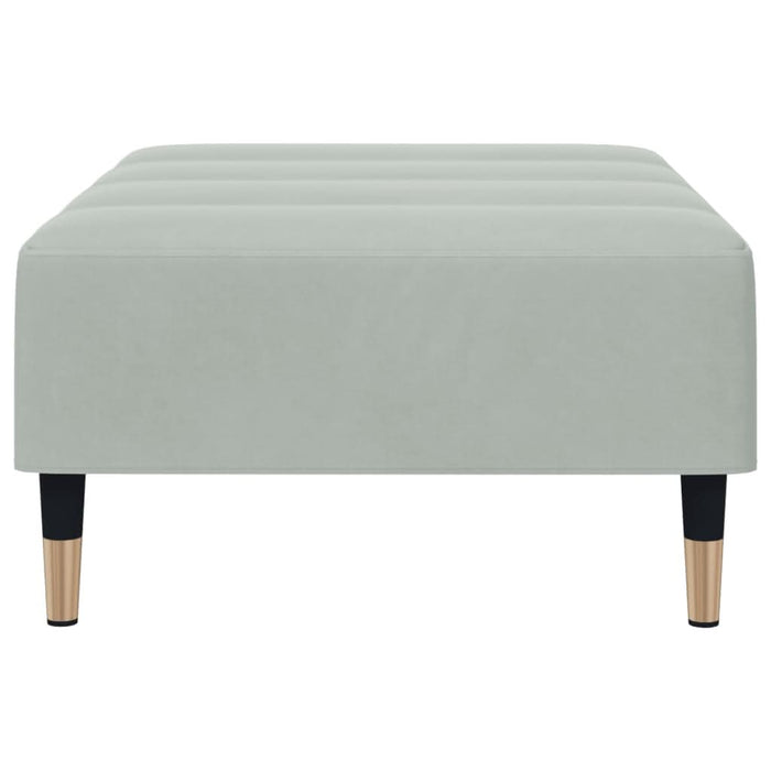 Taburet, gri deschis, 77x55x31 cm, catifea - WALTI WALTI