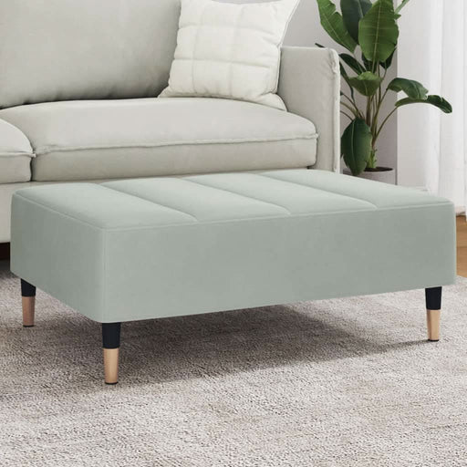 Taburet, gri deschis, 77x55x31 cm, catifea - WALTI WALTI