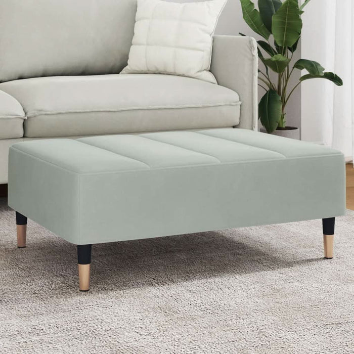 Taburet, gri deschis, 77x55x31 cm, catifea - WALTI WALTI