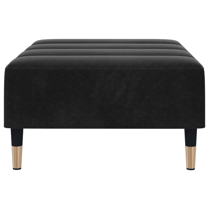 Taburet, negru, 77x55x31 cm, catifea WALTI