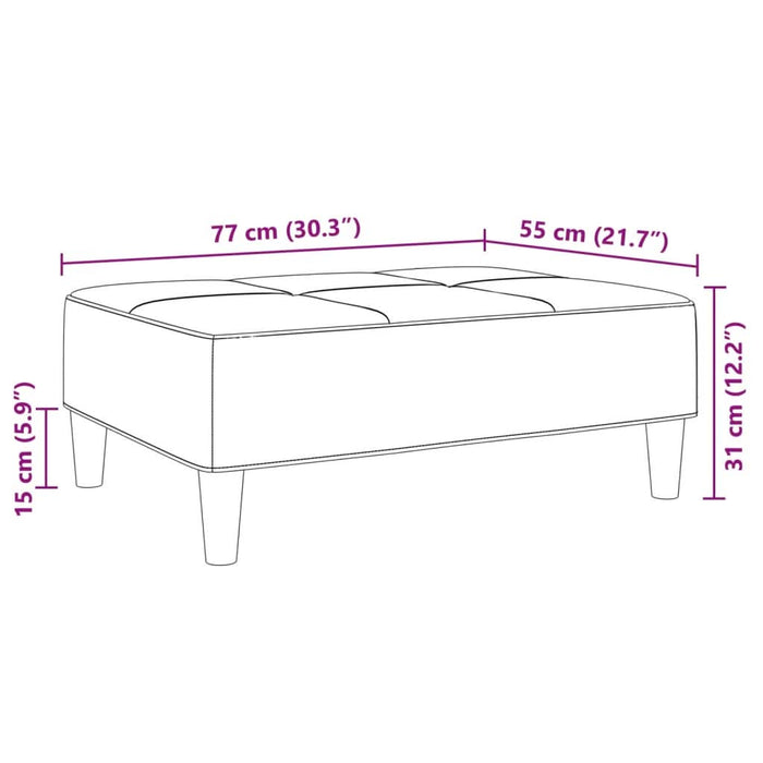 Taburet model mozaic, 77x55x31 cm, material textil - WALTI WALTI