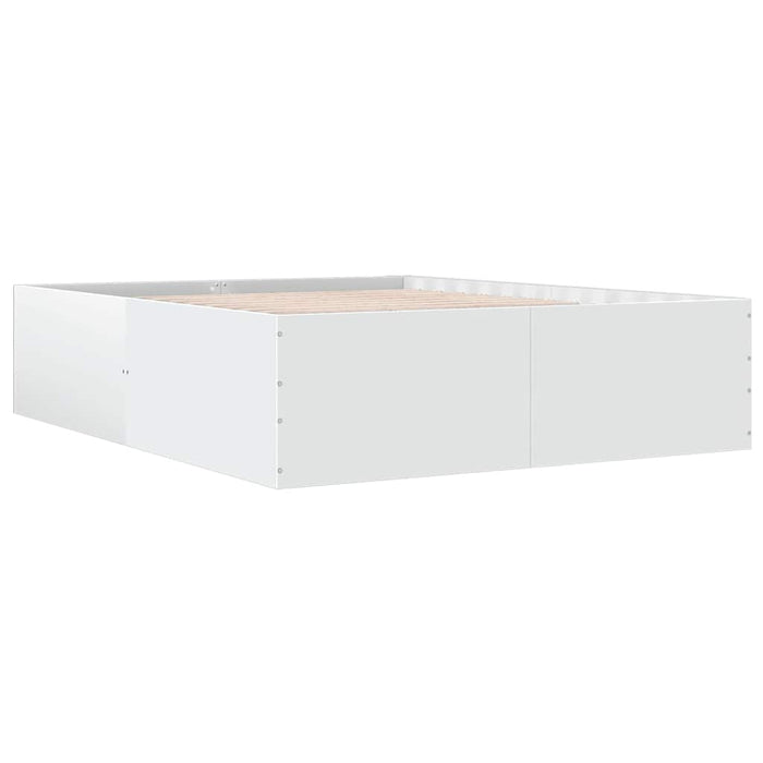 Cadru de pat, alb, 150x200 cm, lemn prelucrat - WALTI WALTI