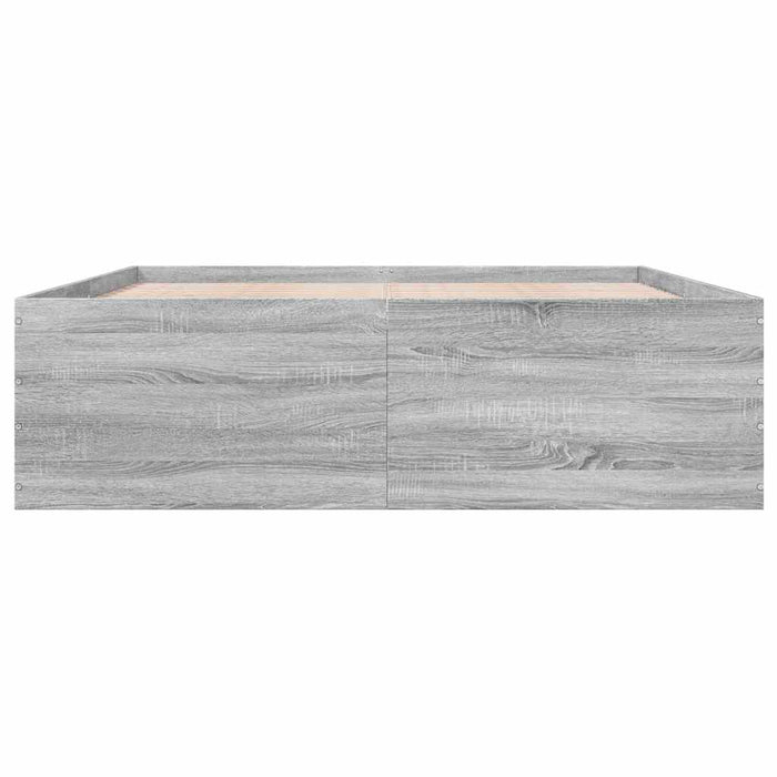 Cadru de pat, gri sonoma, 150x200 cm, lemn prelucrat - WALTI WALTI