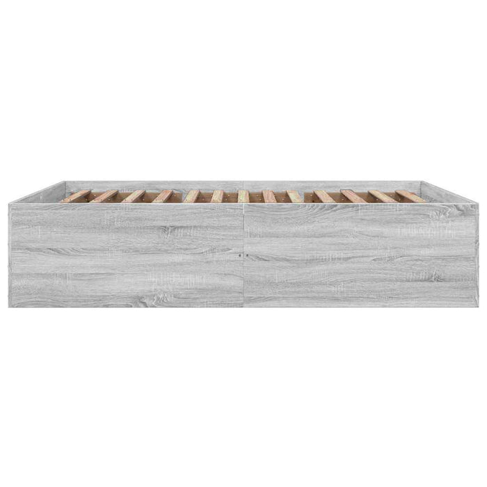 Cadru de pat, gri sonoma, 150x200 cm, lemn prelucrat - WALTI WALTI