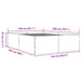 Cadru de pat, alb, 140x200 cm, lemn prelucrat - WALTI WALTI