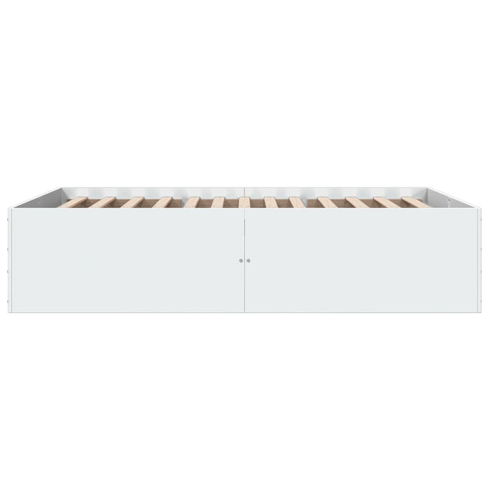 Cadru de pat, alb, 120x200 cm, lemn prelucrat WALTI