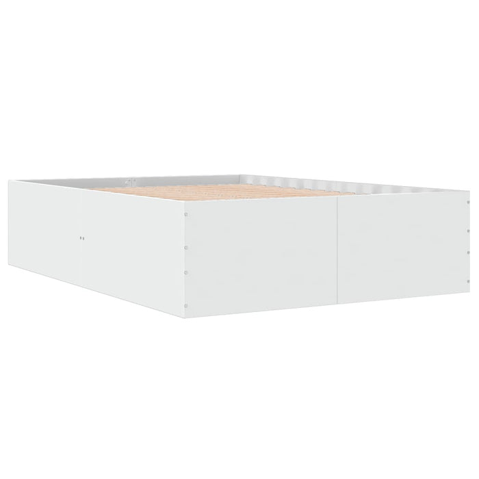 Cadru de pat, alb, 120x200 cm, lemn prelucrat WALTI