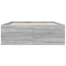 Cadru de pat, gri sonoma, 140x190 cm, lemn prelucrat - WALTI WALTI