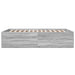 Cadru de pat, gri sonoma, 140x190 cm, lemn prelucrat - WALTI WALTI