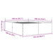 Cadru de pat, gri sonoma, 140x190 cm, lemn prelucrat - WALTI WALTI