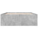 Cadru de pat, gri beton, 135x190 cm, lemn prelucrat - WALTI WALTI