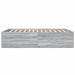 Cadru de pat, gri sonoma, 135x190 cm, lemn prelucrat - WALTI WALTI