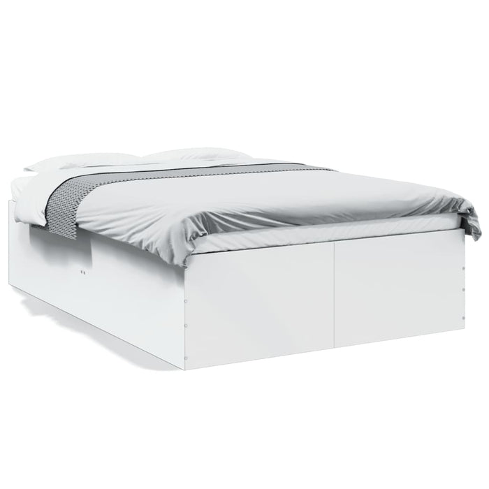 Cadru de pat, alb, 120x190 cm, lemn prelucrat WALTI