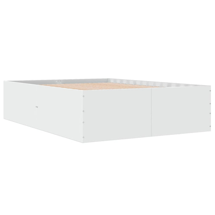 Cadru de pat, alb, 120x190 cm, lemn prelucrat WALTI