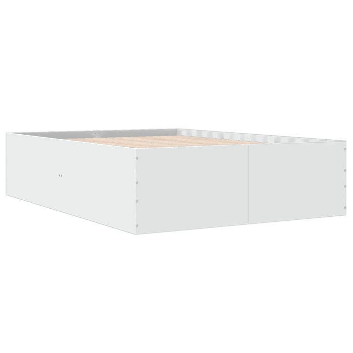 Cadru de pat, alb, 120x190 cm, lemn prelucrat WALTI