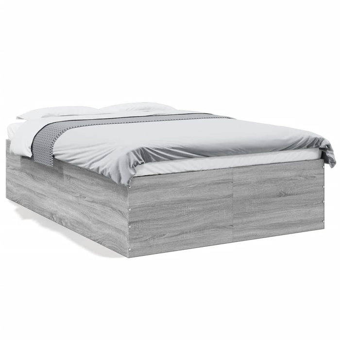 Cadru de pat, gri sonoma, 120x190 cm, lemn prelucrat - WALTI WALTI