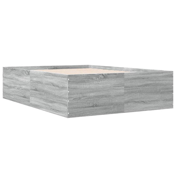 Cadru de pat, gri sonoma, 120x190 cm, lemn prelucrat - WALTI WALTI