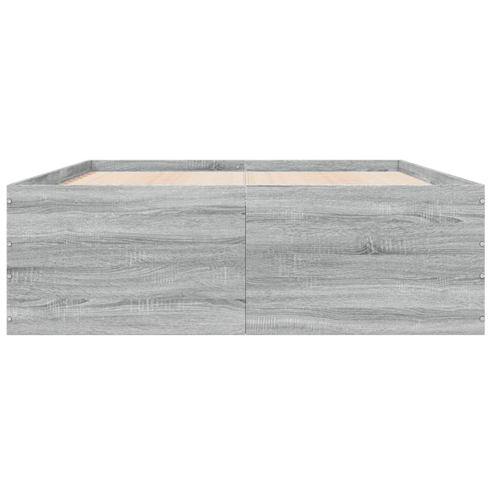 Cadru de pat, gri sonoma, 120x190 cm, lemn prelucrat - WALTI WALTI