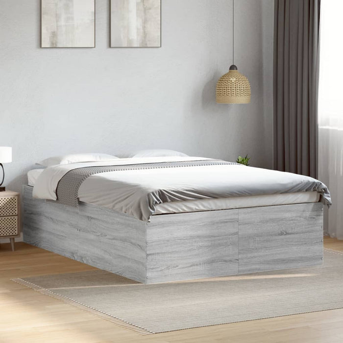 Cadru de pat, gri sonoma, 120x190 cm, lemn prelucrat - WALTI WALTI