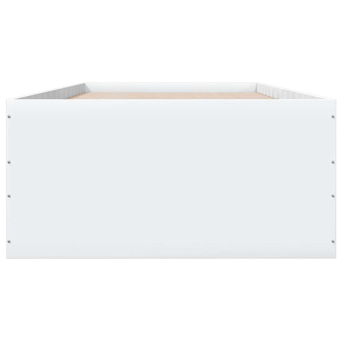 Cadru de pat, alb, 100x200 cm, lemn prelucrat - WALTI WALTI