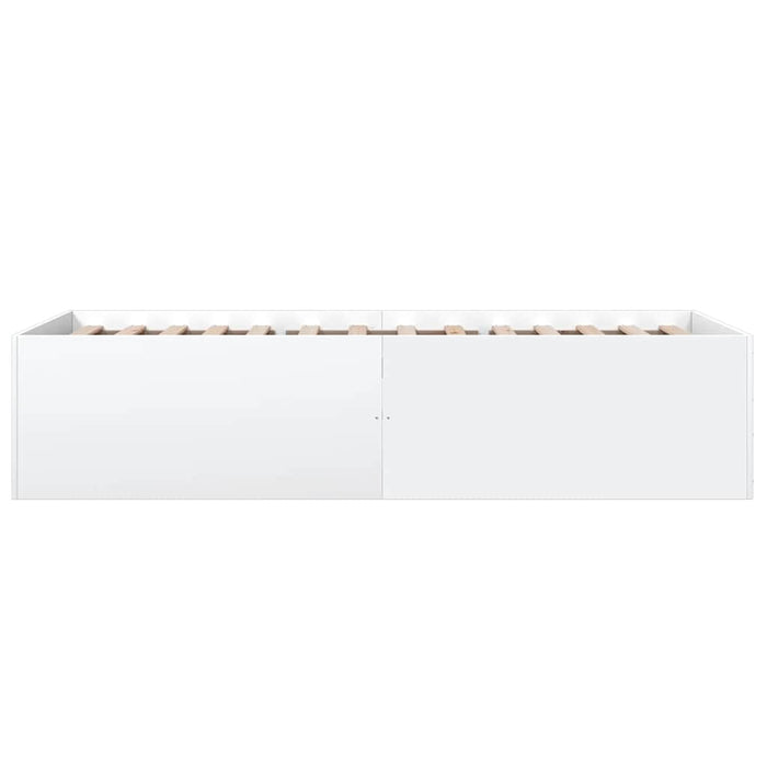 Cadru de pat, alb, 100x200 cm, lemn prelucrat - WALTI WALTI