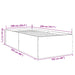 Cadru de pat, alb, 100x200 cm, lemn prelucrat - WALTI WALTI