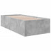 Cadru de pat, gri beton, 100x200 cm, lemn prelucrat - WALTI WALTI