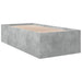Cadru de pat, gri beton, 100x200 cm, lemn prelucrat - WALTI WALTI