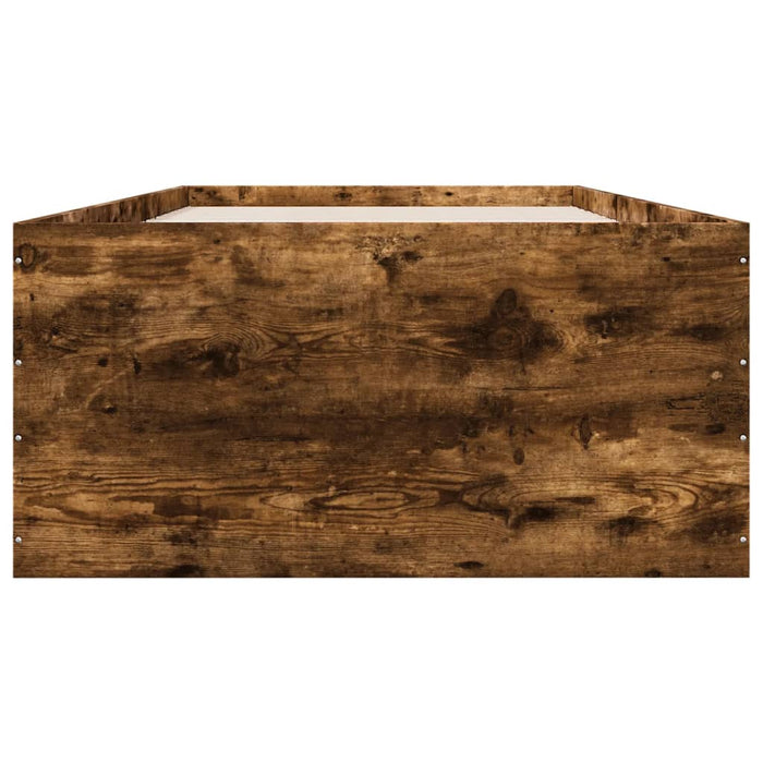 Cadru de pat, stejar fumuriu, 100x200 cm, lemn prelucrat - WALTI WALTI