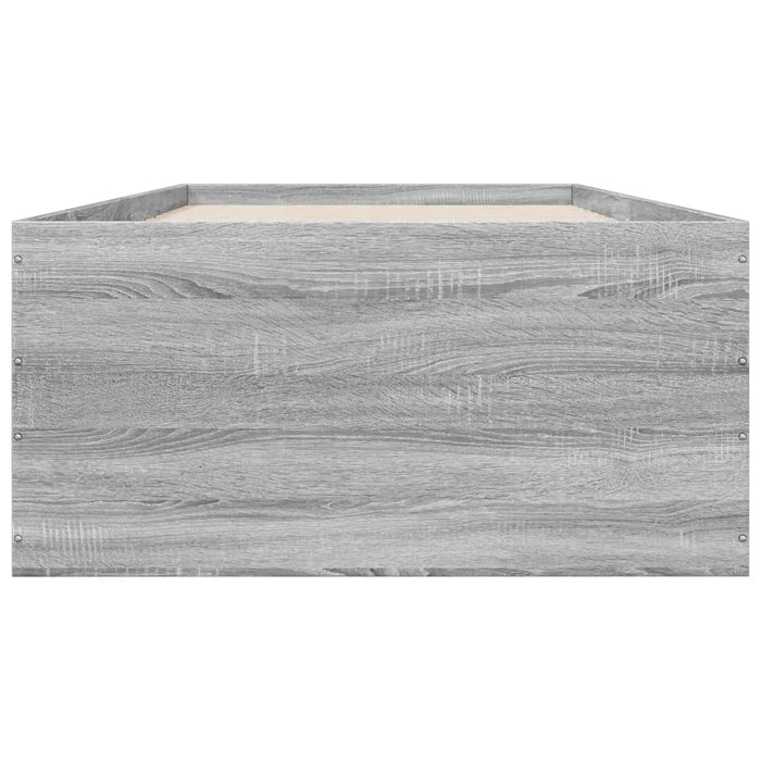 Cadru de pat, gri sonoma, 100x200 cm, lemn prelucrat - WALTI WALTI
