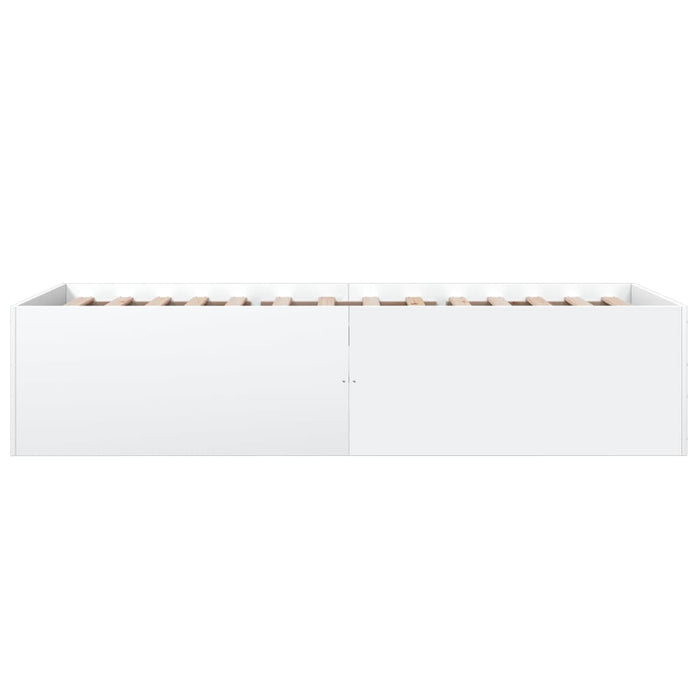Cadru de pat, alb, 90x200 cm, lemn prelucrat - WALTI WALTI