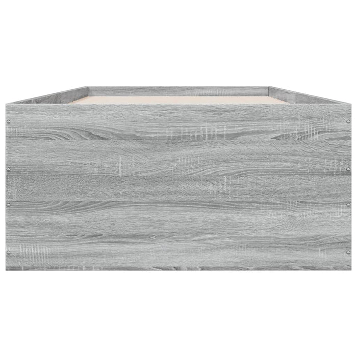 Cadru de pat, gri sonoma, 90x200 cm, lemn prelucrat - WALTI WALTI