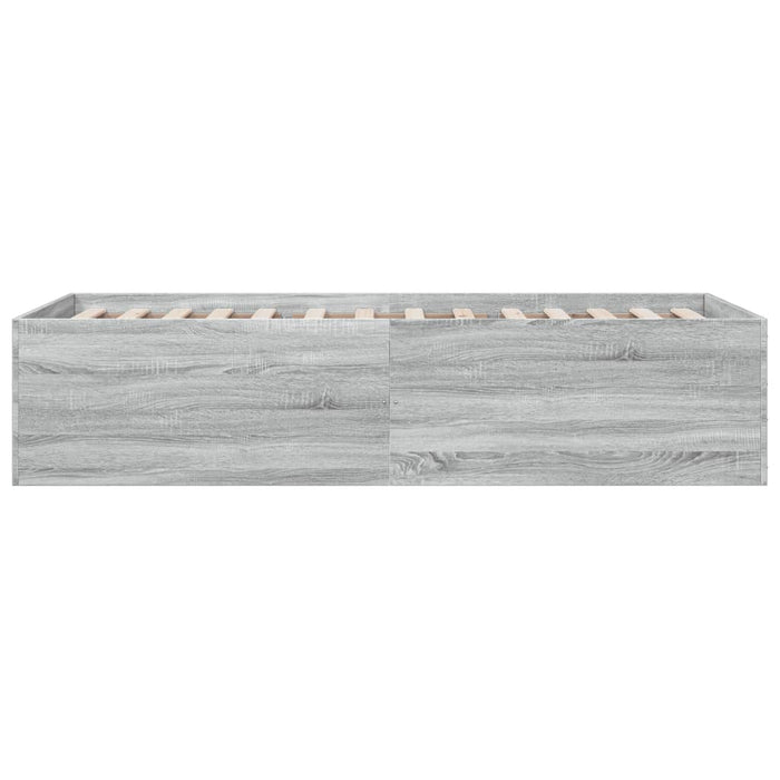 Cadru de pat, gri sonoma, 90x200 cm, lemn prelucrat - WALTI WALTI