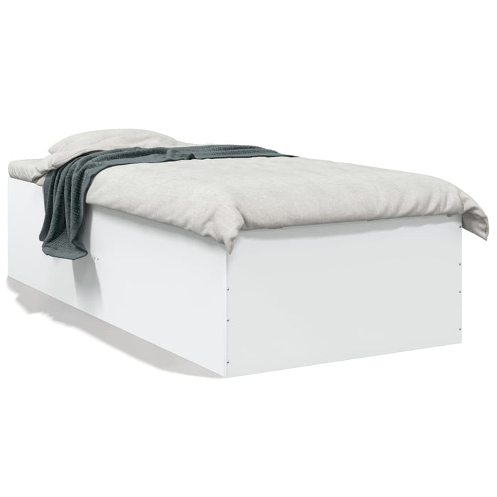 Cadru de pat, alb, 75x190 cm, lemn prelucrat - WALTI WALTI