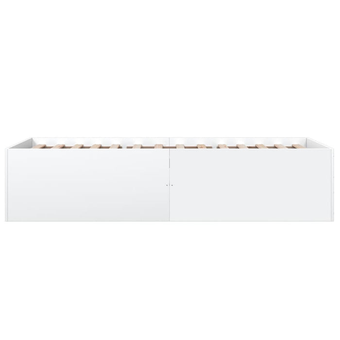 Cadru de pat, alb, 75x190 cm, lemn prelucrat - WALTI WALTI