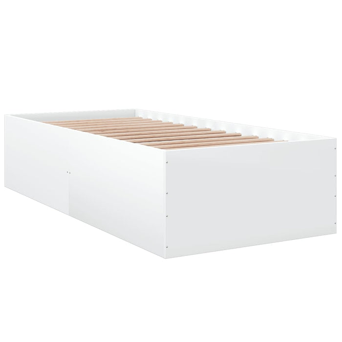 Cadru de pat, alb, 75x190 cm, lemn prelucrat - WALTI WALTI